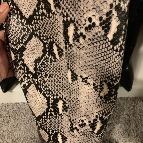 Pointy Toe Snake Print Boots - Never Worn. - Picture 5 of 5